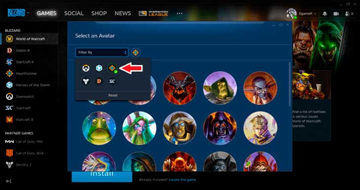 Battle.net profile picture games