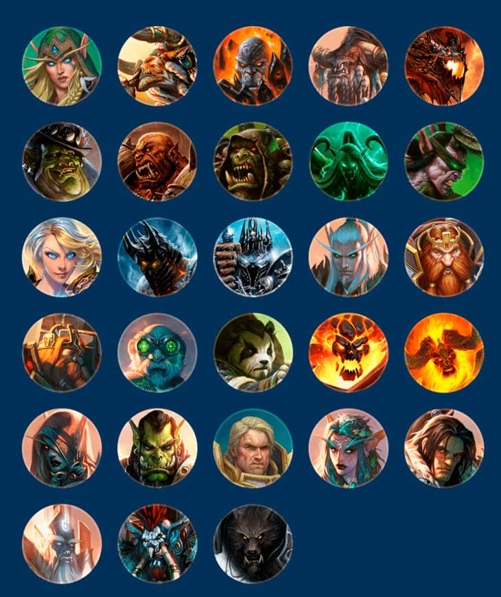 World of Warcraft Battle.net profile pictures