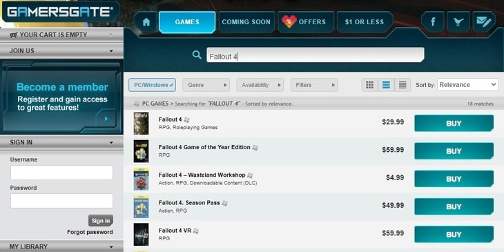 Fallout 4 GamersGate