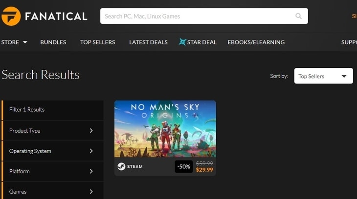 No Man's Sky Fanatical