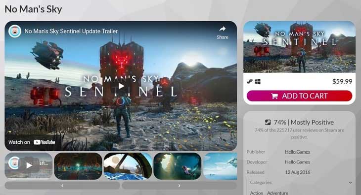 No Man's Sky IndieGala